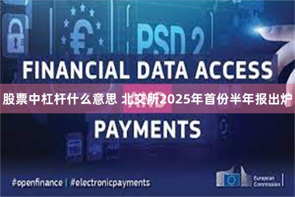 股票中杠杆什么意思 北交所2025年首份半年报出炉