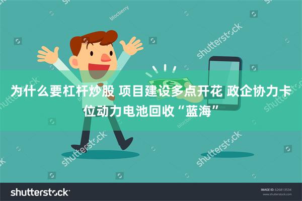 为什么要杠杆炒股 项目建设多点开花 政企协力卡位动力电池回收“蓝海”