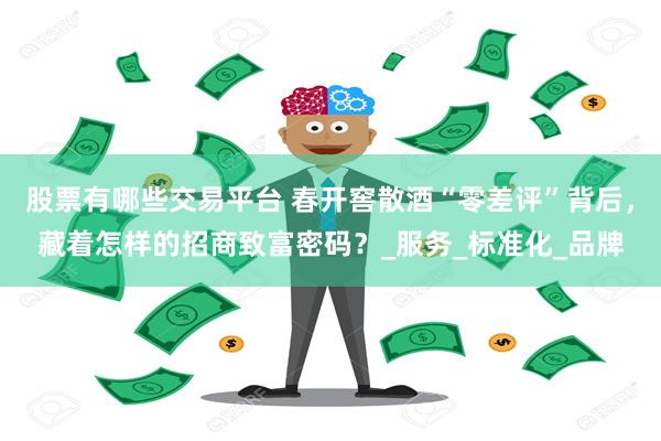 股票有哪些交易平台 春开窖散酒“零差评”背后，藏着怎样的招商致富密码？_服务_标准化_品牌