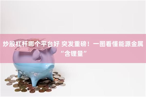 炒股杠杆哪个平台好 突发重磅！一图看懂能源金属“含锂量”