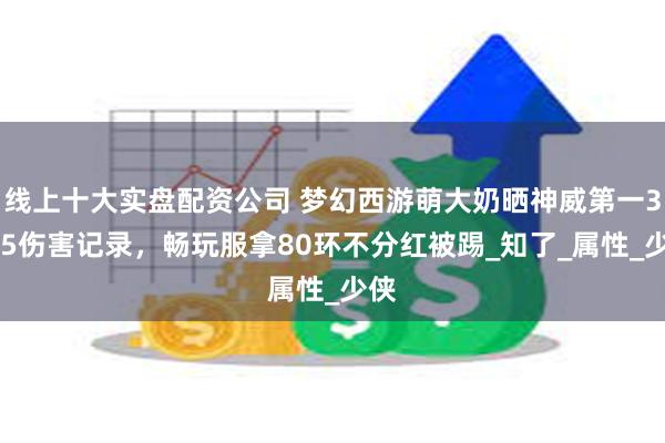 线上十大实盘配资公司 梦幻西游萌大奶晒神威第一3735伤害记录，畅玩服拿80环不分红被踢_知了_属性_少侠